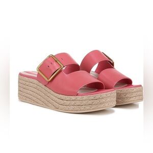 Franco Sarto Taziana Espadrille Slide Strawberry Sandals. NIBox Size 7.5